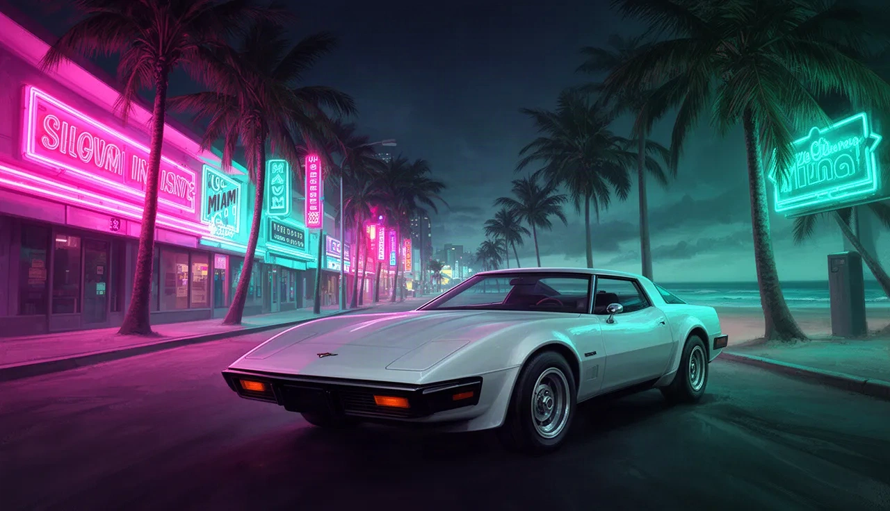 GTA Vice City browser game cover (illustration)