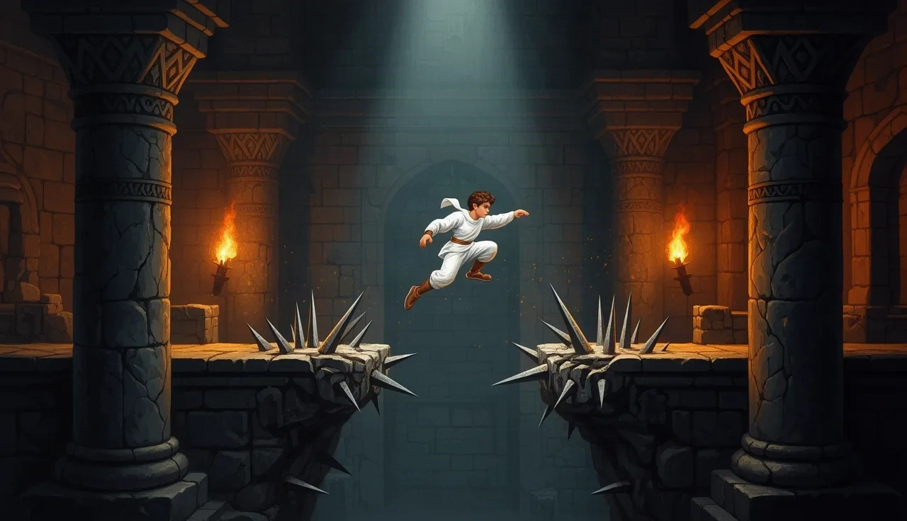 PrinceJS (Prince of Persia) cover illustration
