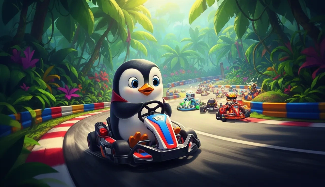 SuperTuxKart (WebAssembly) cover illustration